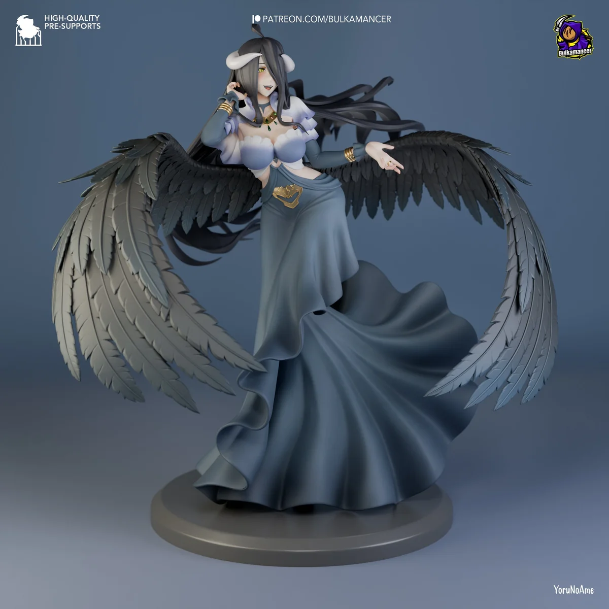 Succubus | Fan Art | 3D Printed Resin Model Garage Kit | *Un-Painted* | Bulkamancer 5