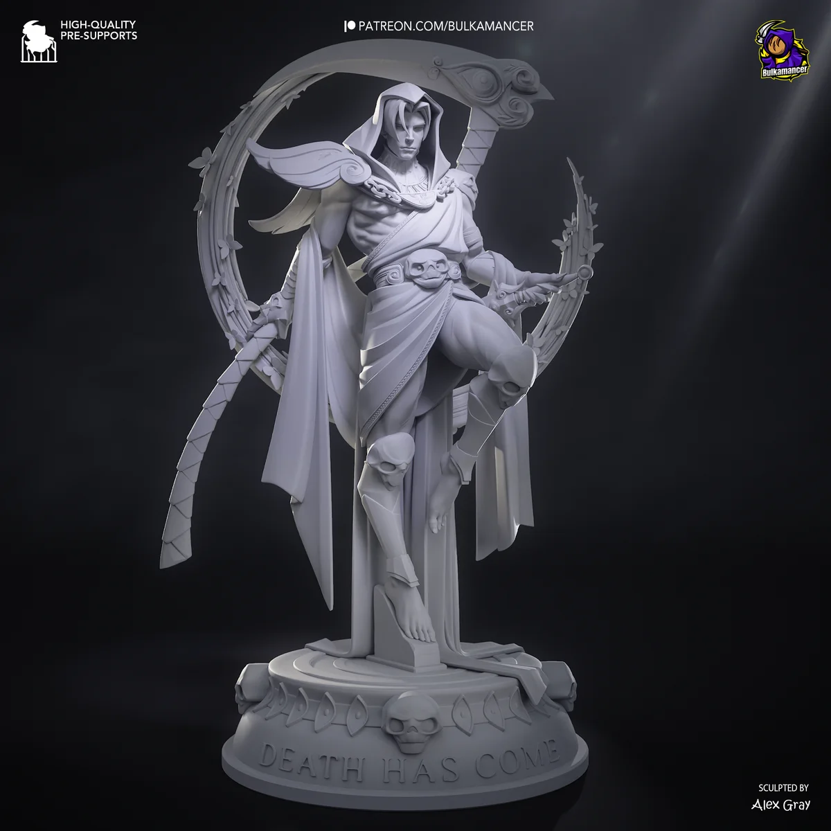 Thanatos | Fan Art | 3D Printed Resin Model Garage Kit | *Un-Painted* | Bulkamancer 6