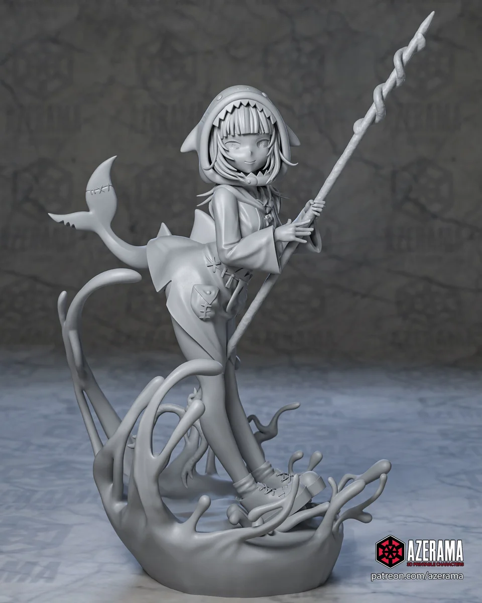 Virtual Girl | Fan Art | 3D Printed Resin Model Garage Kit | *Un-Painted* | Azerama 3