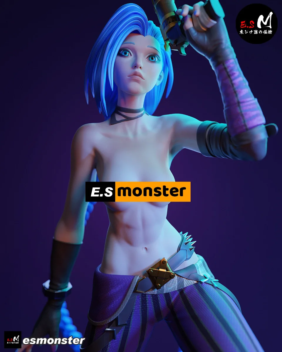 Jinx | Fan Art | 3D Printed Resin Model Garage Kit | *Un-Painted* | ES Monster 8
