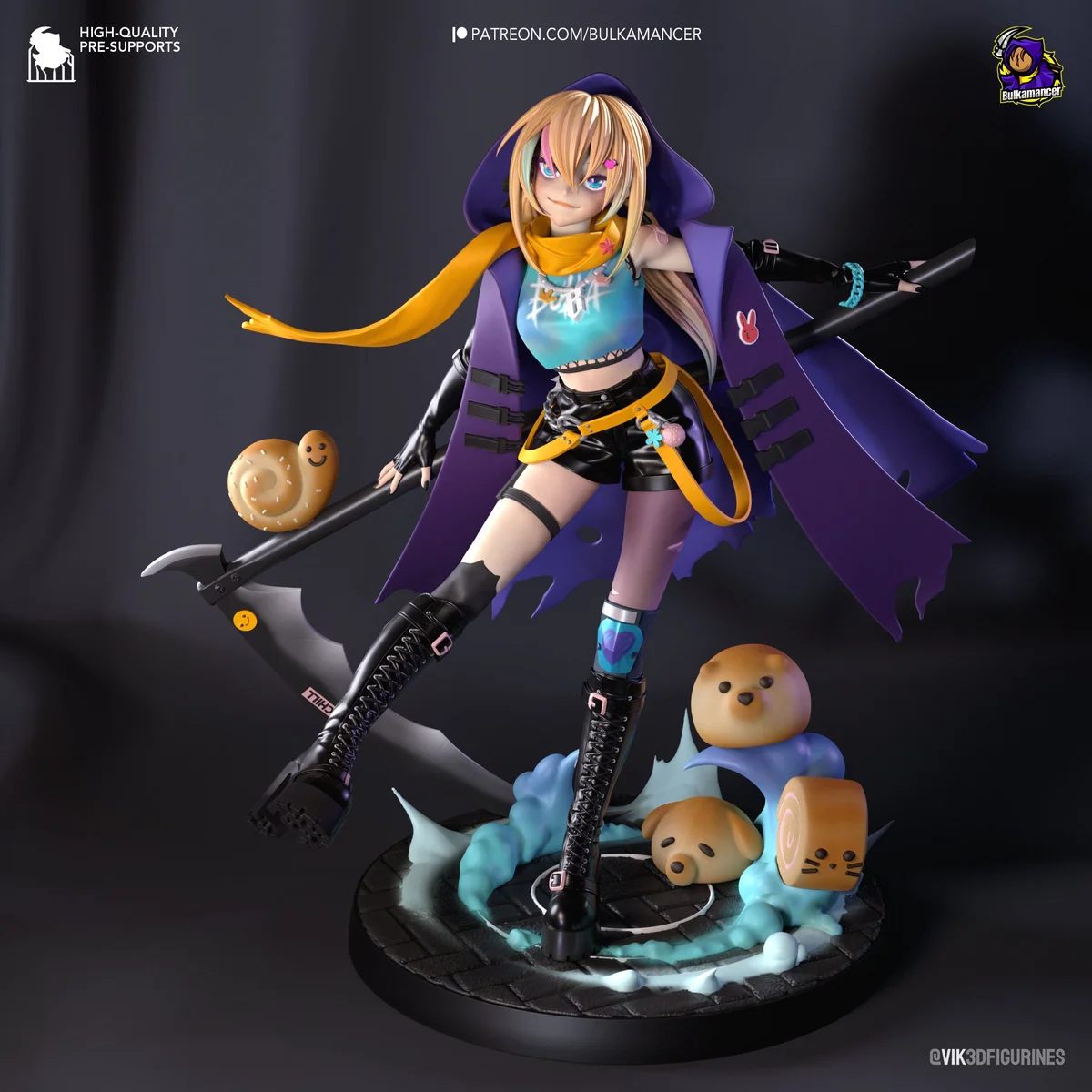 Bulka Crustreaper | Fan Art | 3D Printed Resin Model Garage Kit | *Un-Painted* | Bulkamancer 4