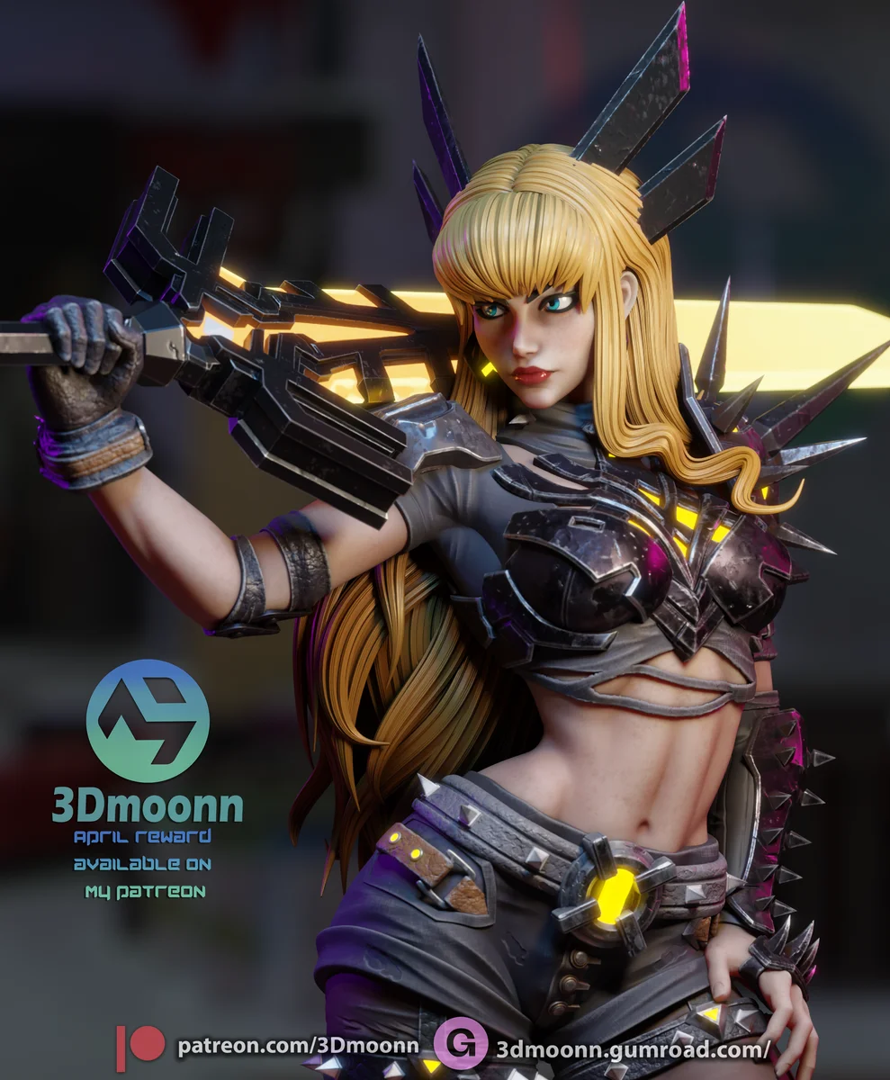 Magik | Fan Art | 3D Printed Resin Model Garage Kit | *Un-Painted* | 3DMoonn