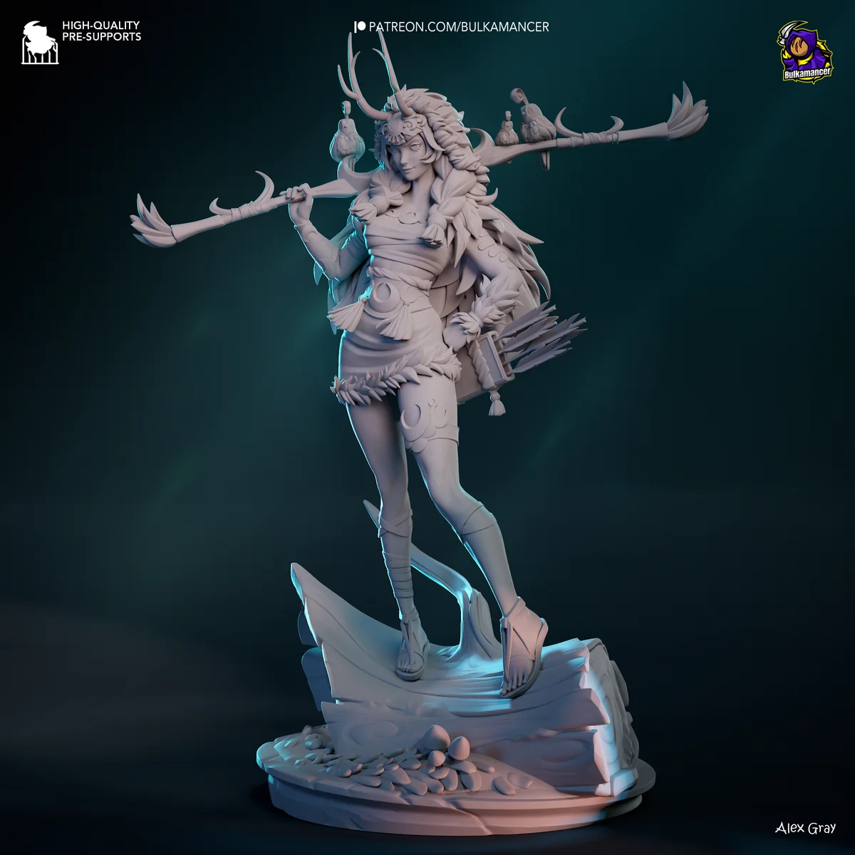 Artemis | Fan Art | 3D Printed Resin Model Garage Kit | *Un-Painted* | Bulkamancer 9