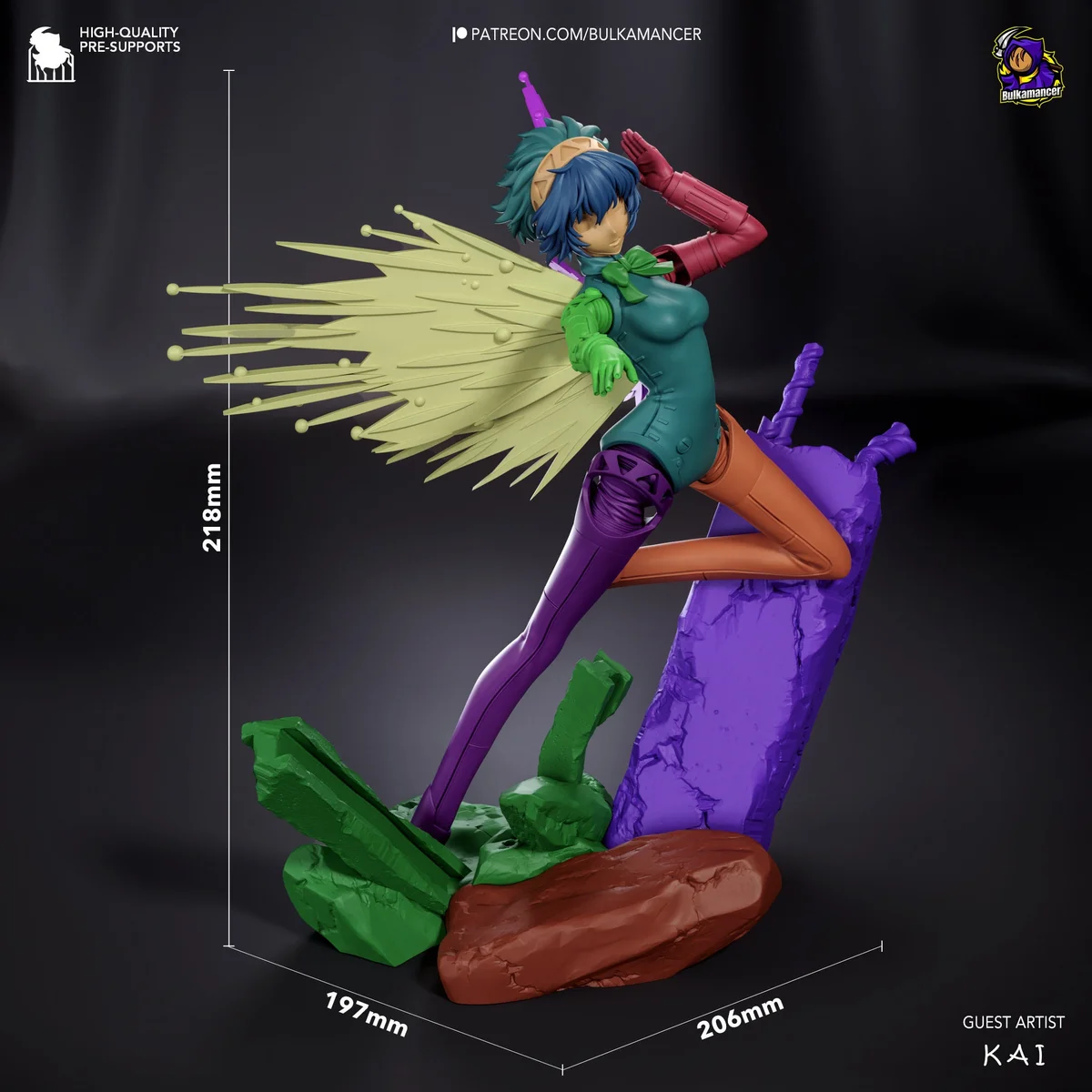Anti-Shadow Android | Fan Art | 3D Printed Resin Model Garage Kit | *Un-Painted* | Bulkamancer 5