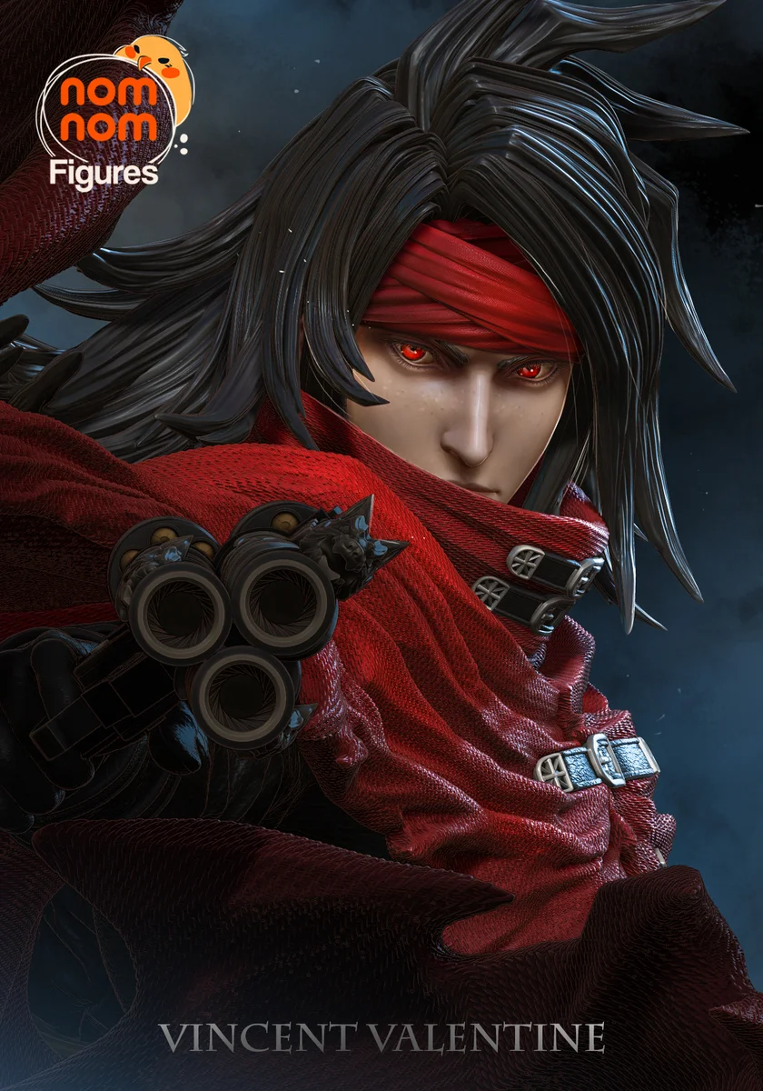 Vincent Valentine | Fan Art | 3D Printed Resin Model Garage Kit | *Un-Painted* | Nomnom