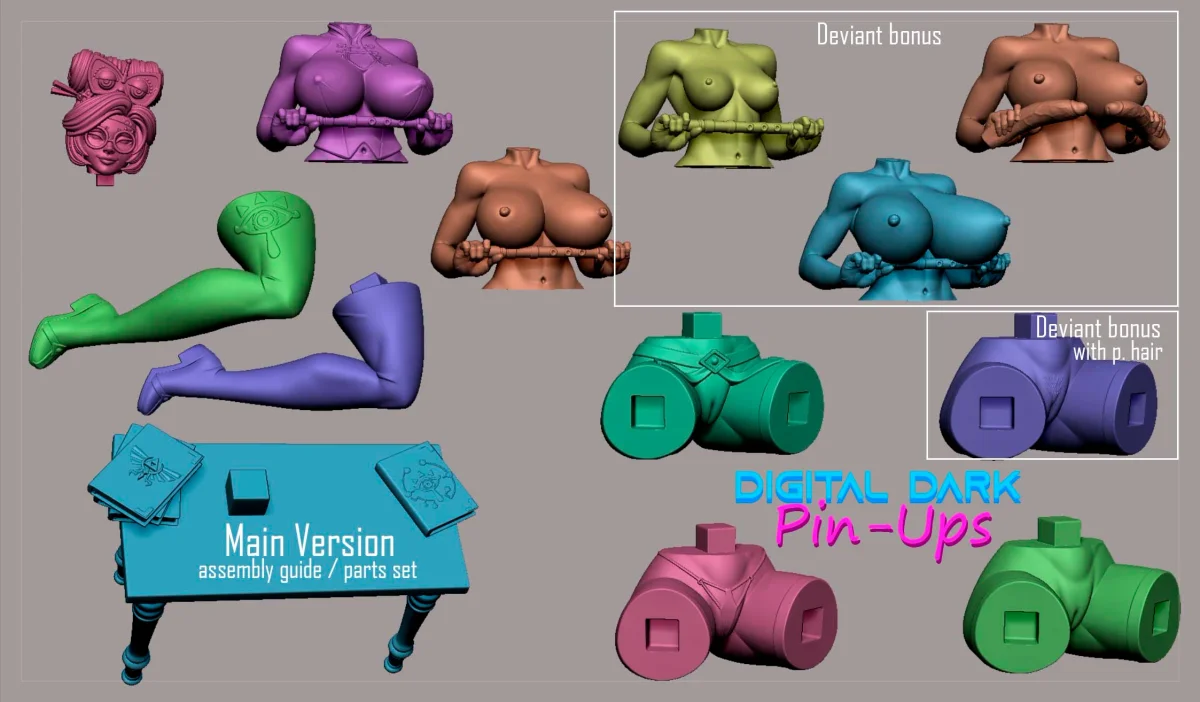 Purah | Fan Art | 3D Printed Resin Model Garage Kit | *Un-Painted* | Digital Dark 8