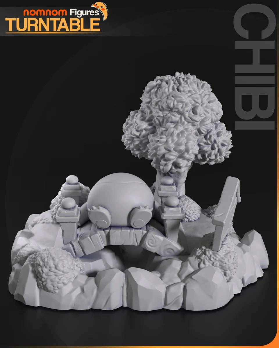 Chibi Snorlax | Fan Art | 3D Printed Resin Model Garage Kit | *Un-Painted* | Nomnom 6