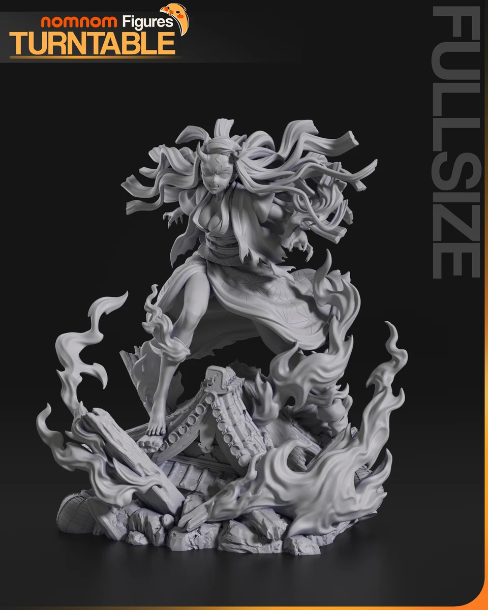 Nezuko | Fan Art | 3D Printed Resin Model Garage Kit | *Un-Painted* | Nomnom 4