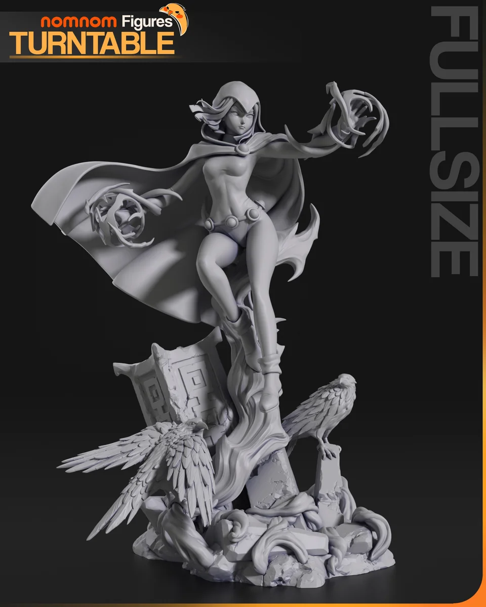 Raven | Fan Art | 3D Printed Resin Model Garage Kit | *Un-Painted* | Nomnom 5