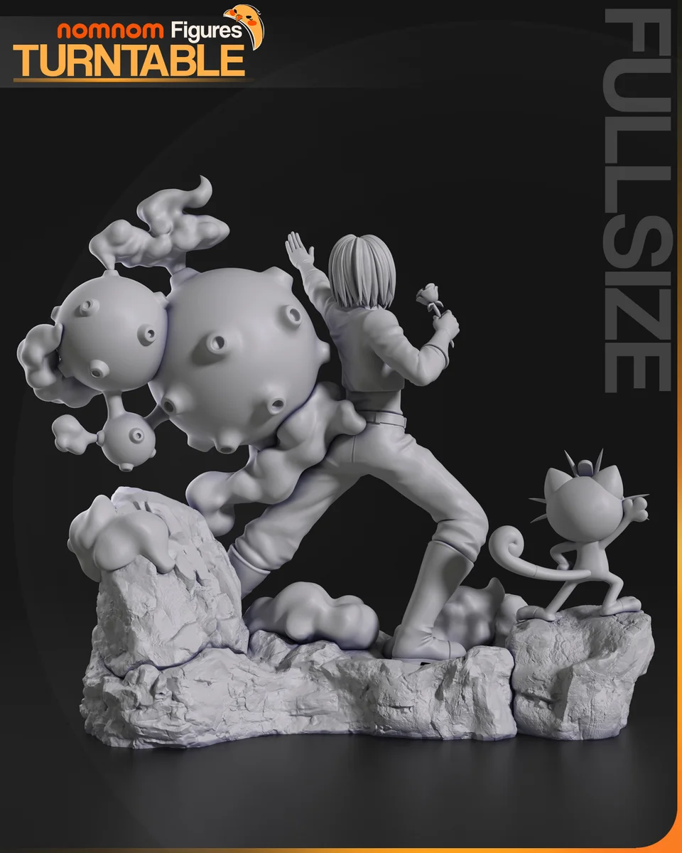 Team Rocket - James | Fan Art | 3D Printed Resin Model Garage Kit | *Un-Painted* | Nomnom 4