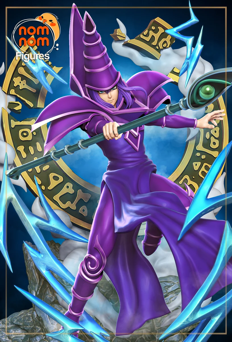 Dark Magician | Fan Art | 3D Printed Resin Model Garage Kit | *Un-Painted* | Nomnom