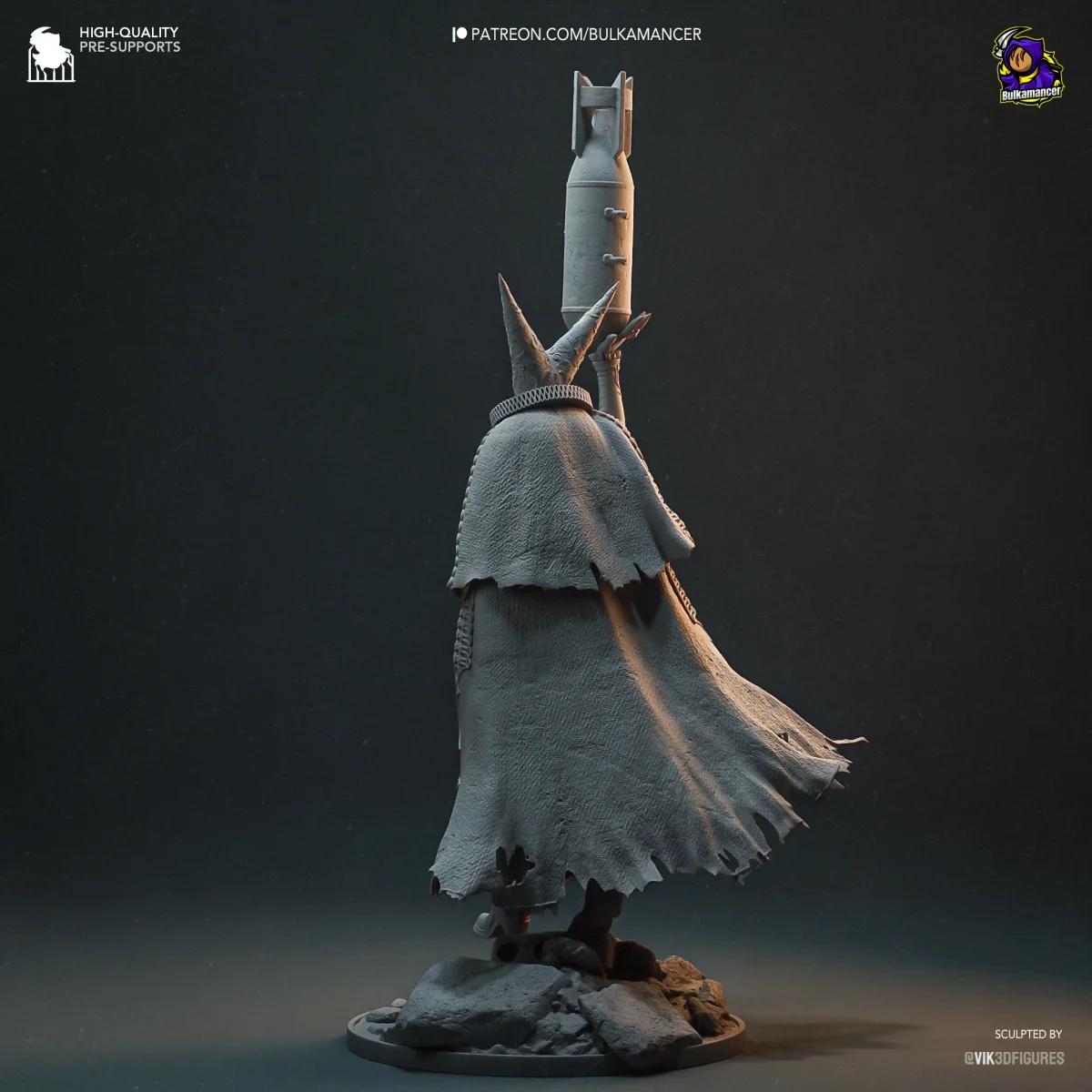 Artillery Witch | Fan Art | 3D Printed Resin Model Garage Kit | *Un-Painted* | Bulkamancer 7