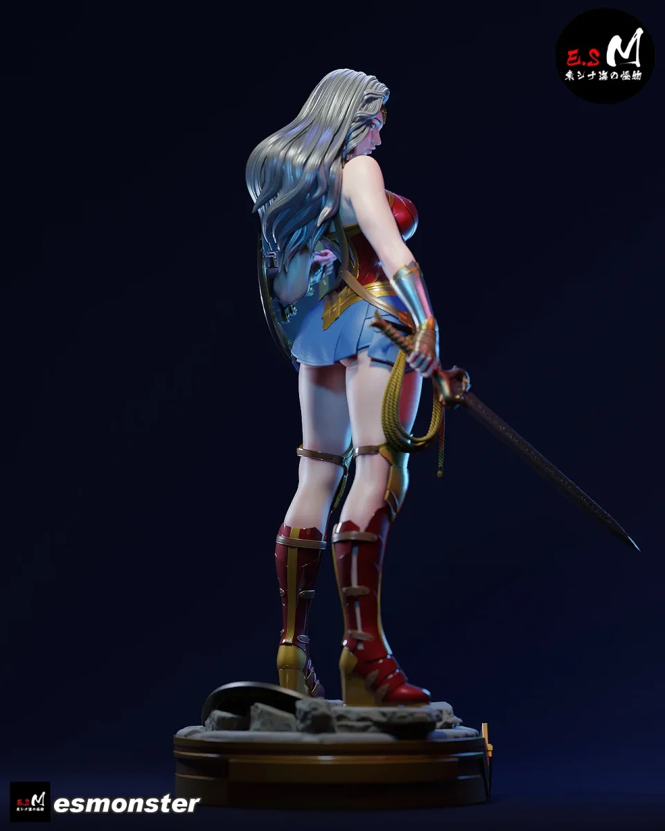Wonder Woman | Fan Art | 3D Printed Resin Model Garage Kit | *Un-Painted* | ES Monster 3