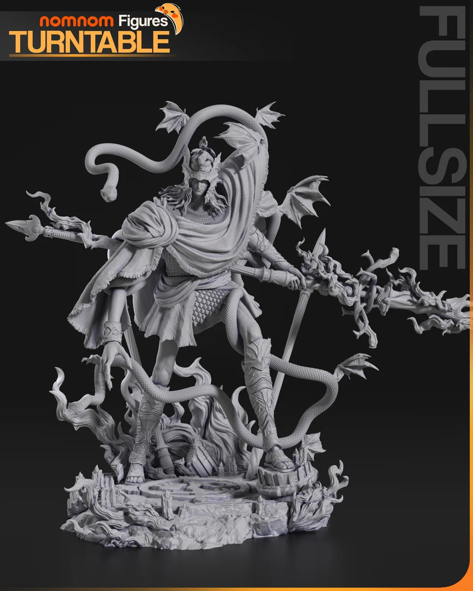 Messmer the Impaler | Fan Art | 3D Printed Resin Model Garage Kit | *Un-Painted* | Nomnom 4