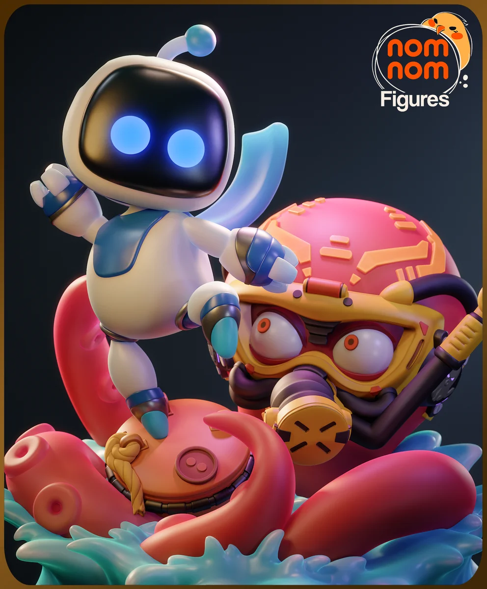 Chibi Astrobot | Fan Art | 3D Printed Resin Model Garage Kit | *Un-Painted* | Nomnom 4