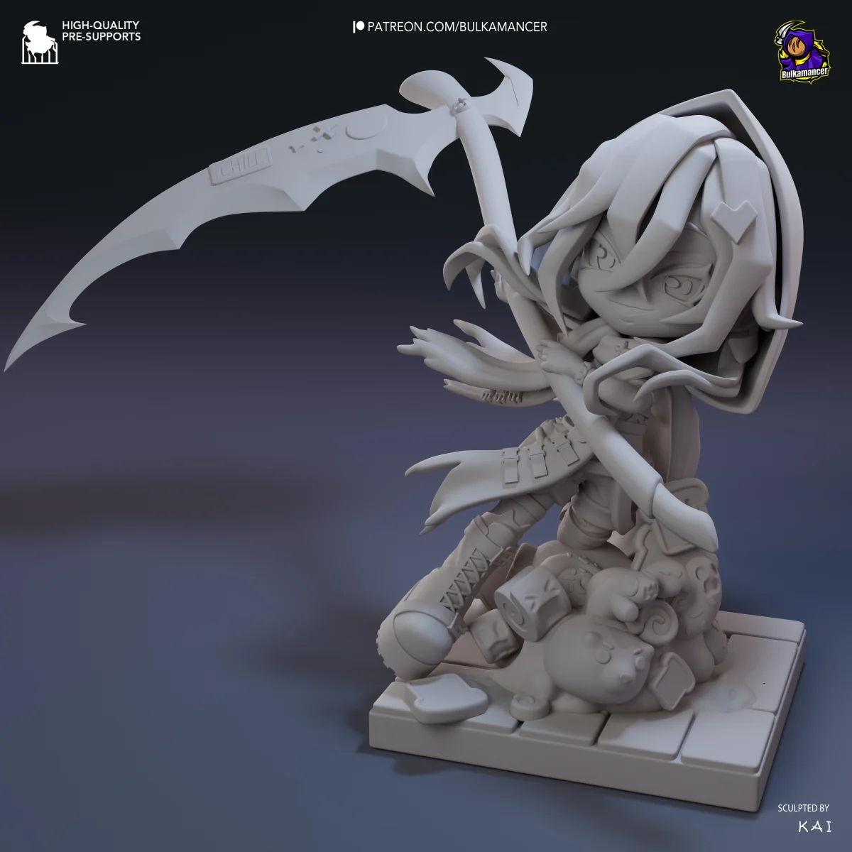 Chibi Bulka | Fan Art | 3D Printed Resin Model Garage Kit | *Un-Painted* | Bulkamancer 5