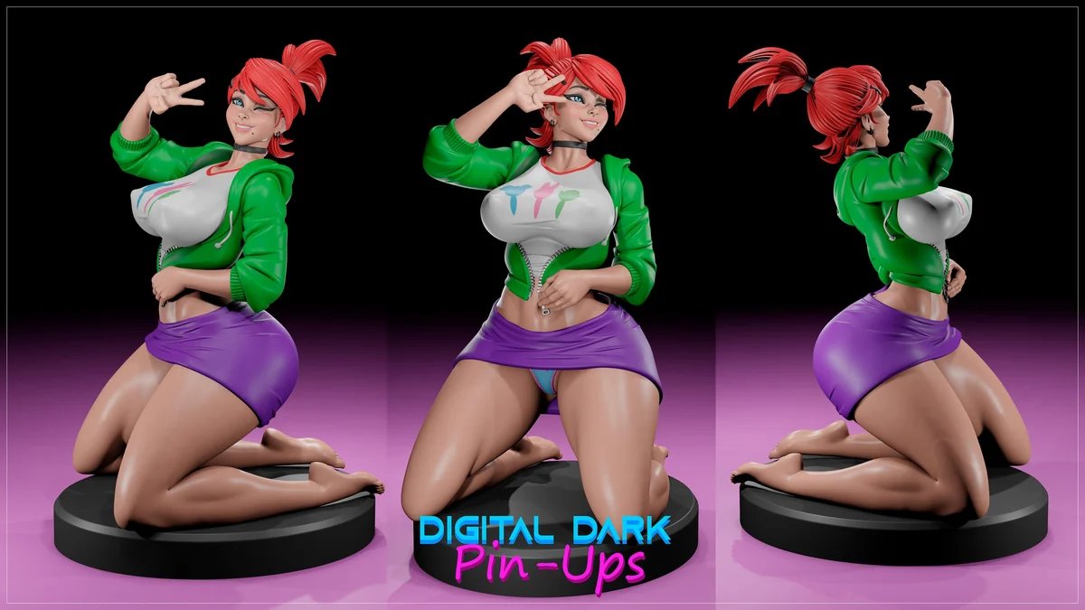 Frankie | Fan Art | 3D Printed Resin Model Garage Kit | *Un-Painted* | Digital Dark