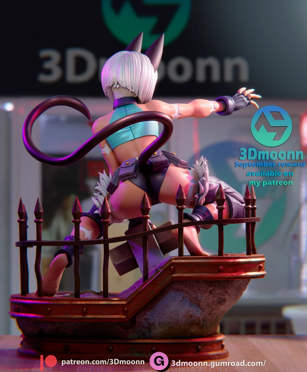 Ms. Fortune | Fan Art | 3D Printed Resin Model Garage Kit | *Un-Painted* | 3DMoonn 3