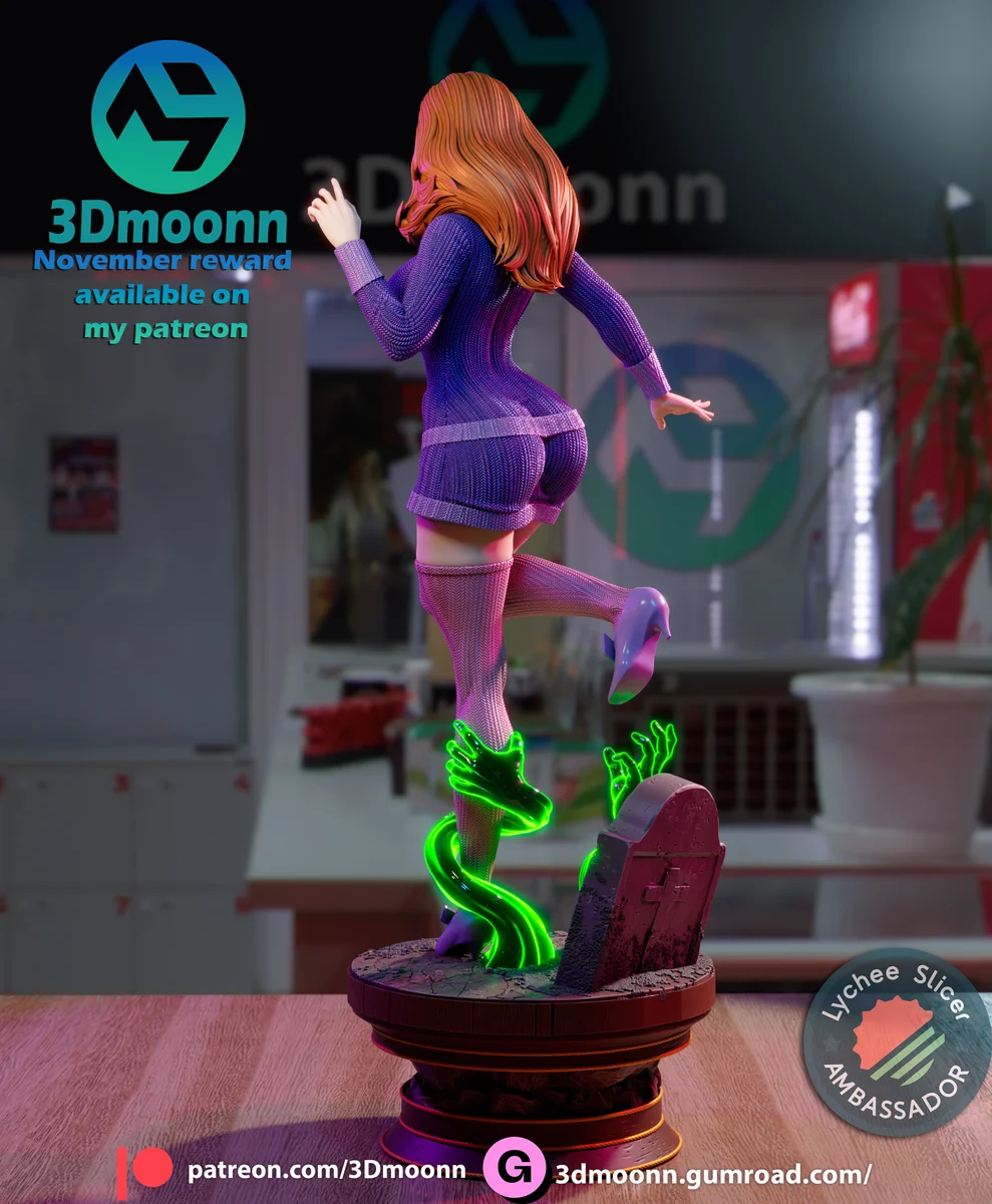 Daphne | Fan Art | 3D Printed Resin Model Garage Kit | *Un-Painted* | 3DMoonn 3