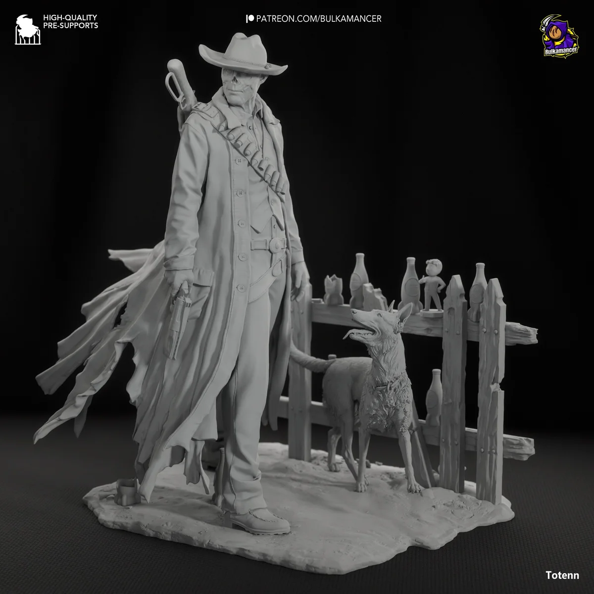 Ghoul | Fan Art | 3D Printed Resin Model Garage Kit | *Un-Painted* | Bulkamancer 7