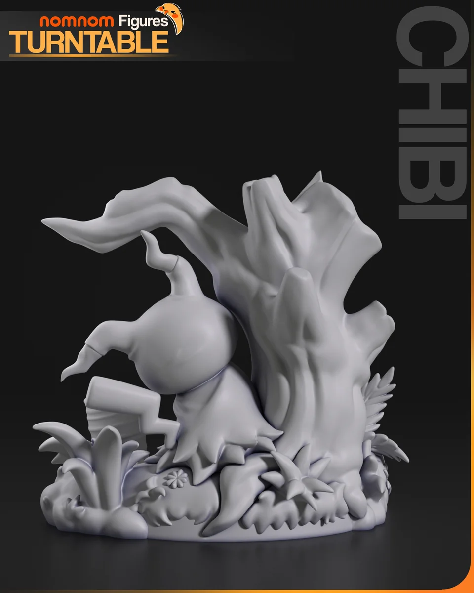 Chibi Mimikyu | Fan Art | 3D Printed Resin Model Garage Kit | *Un-Painted* | Nomnom 7