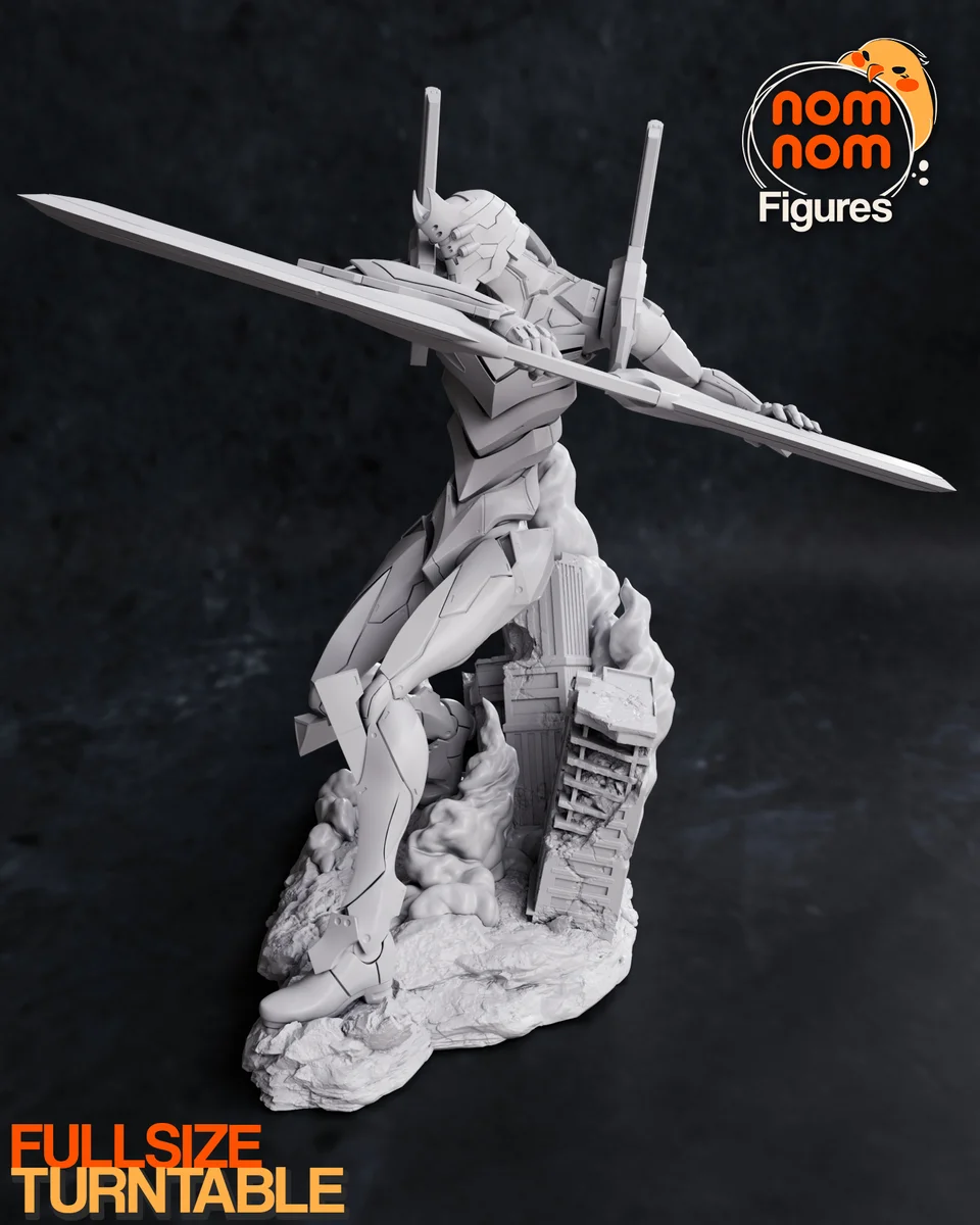 Eva 02 | Fan Art | 3D Printed Resin Model Garage Kit | *Un-Painted* | Nomnom 6