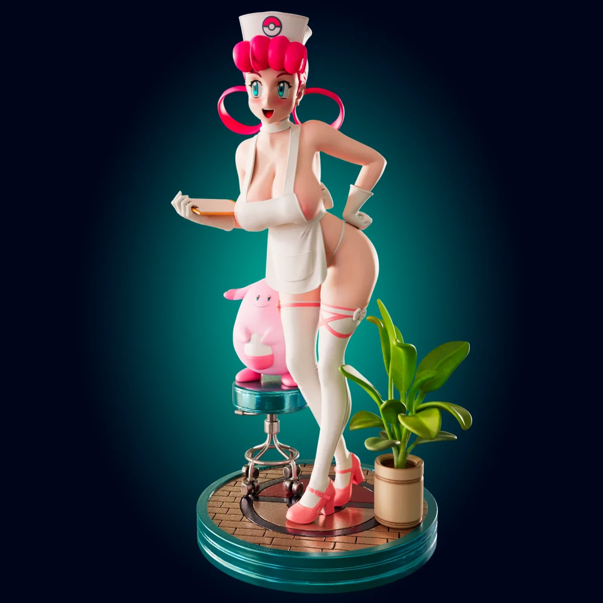 Monster Nurse | Fan Art | 3D Printed Resin Model Garage Kit | *Un-Painted* | Officer Rhu 3