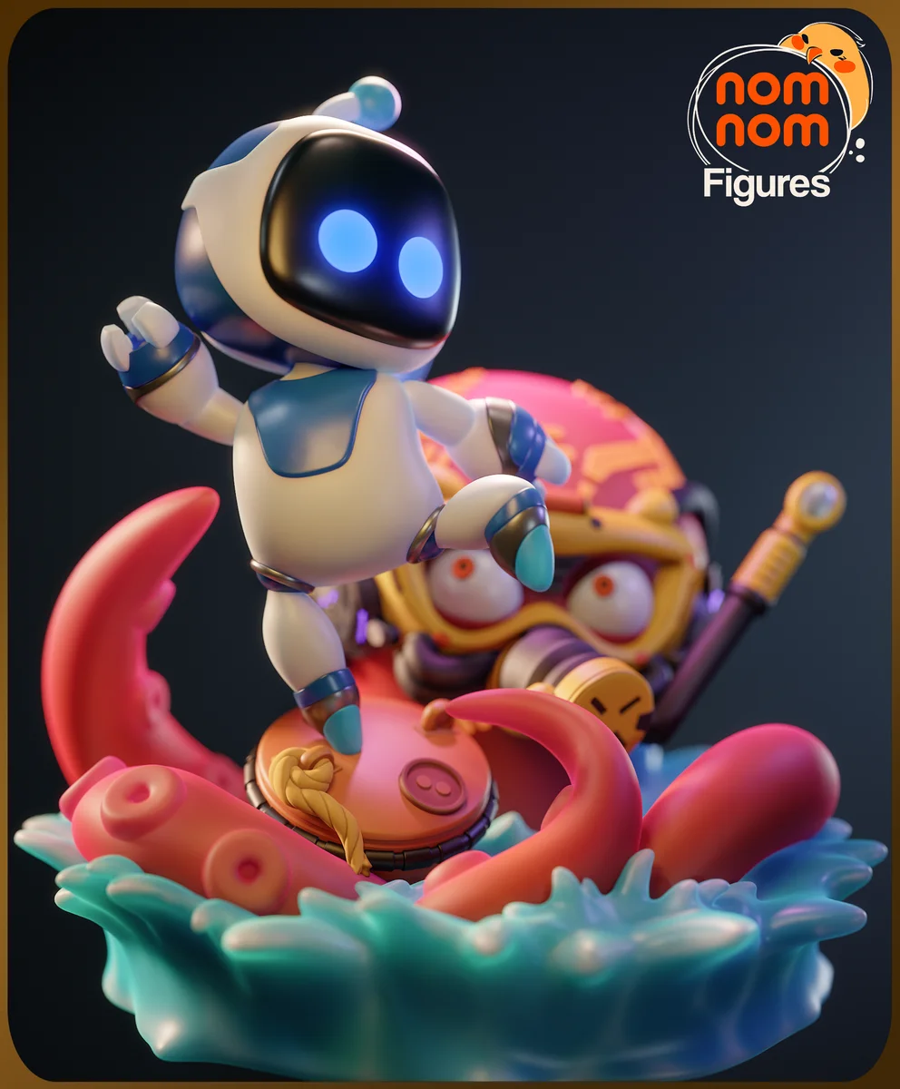 Chibi Astrobot | Fan Art | 3D Printed Resin Model Garage Kit | *Un-Painted* | Nomnom 5