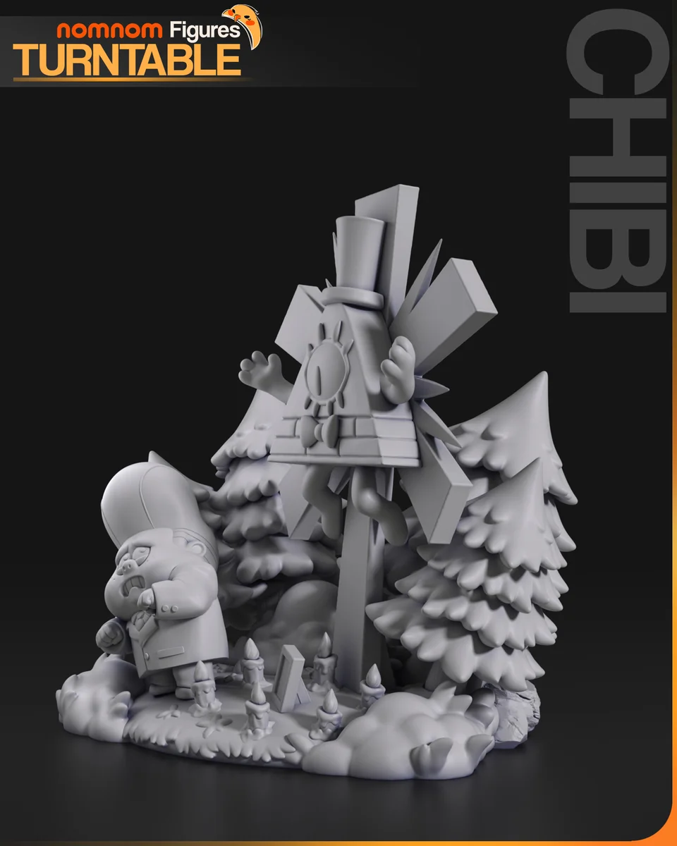 Chibi Bill Cypher | Fan Art | 3D Printed Resin Model Garage Kit | *Un-Painted* | Nomnom 6