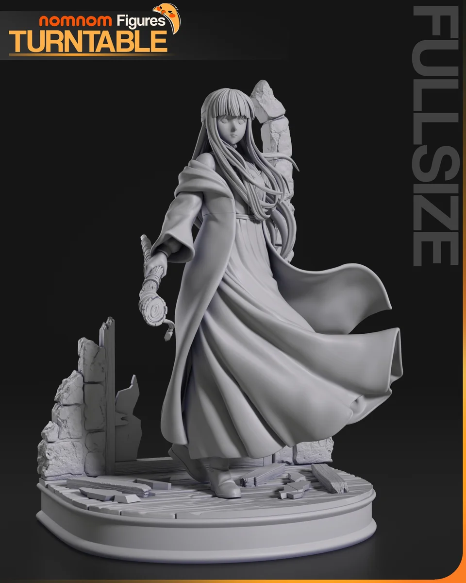 Fern | Fan Art | 3D Printed Resin Model Garage Kit | *Un-Painted* | Nomnom 6