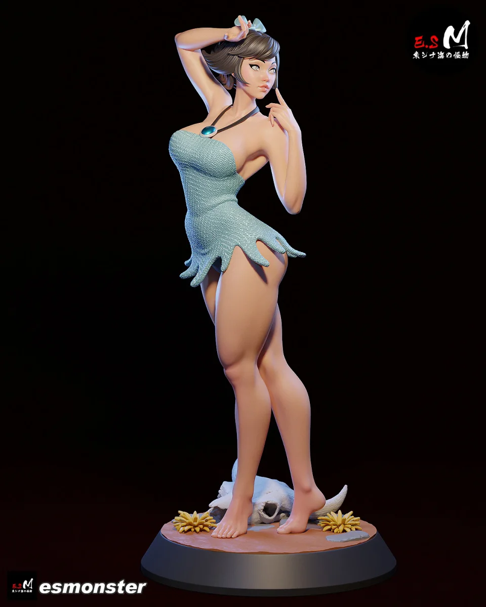Wilma & Betty | Fan Art | 3D Printed Resin Model Garage Kit | *Un-Painted* | ES Monster 5