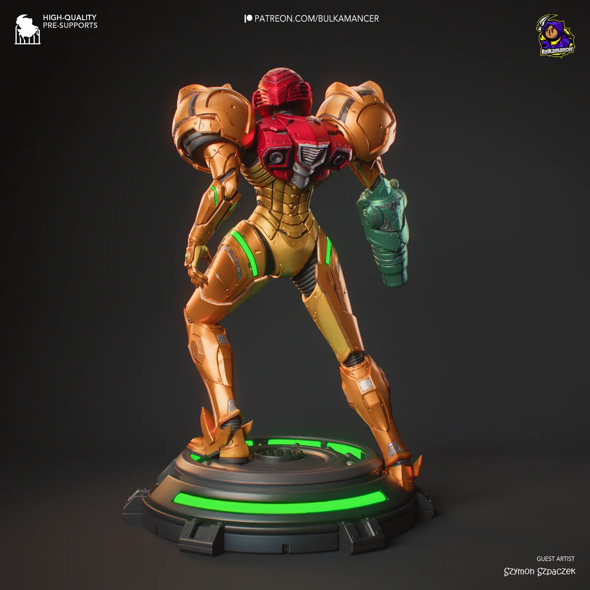Samus Aran | Fan Art | 3D Printed Resin Model Garage Kit | *Un-Painted* | Bulkamancer 4