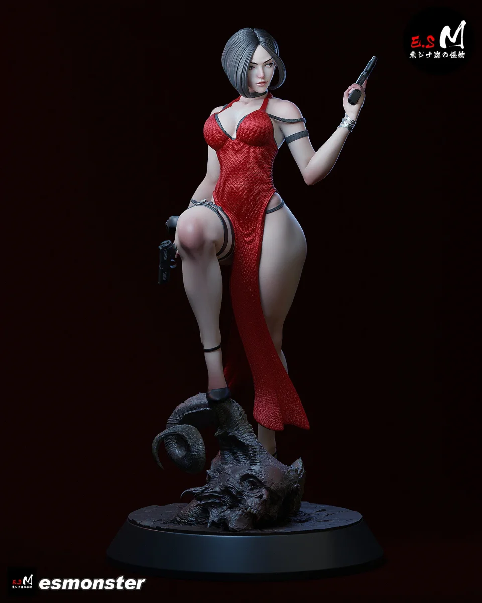 Ada Wong v2 | Fan Art | 3D Printed Resin Model Garage Kit | *Un-Painted* | ES Monster 3