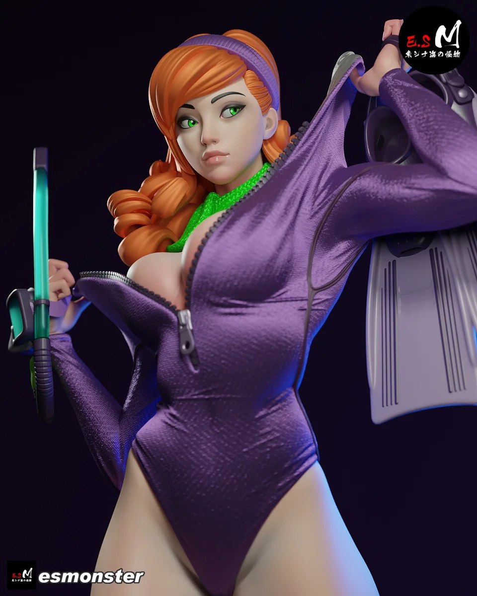Daphne (Dive Suit) | Fan Art | 3D Printed Resin Model Garage Kit | *Un-Painted* | ES Monster