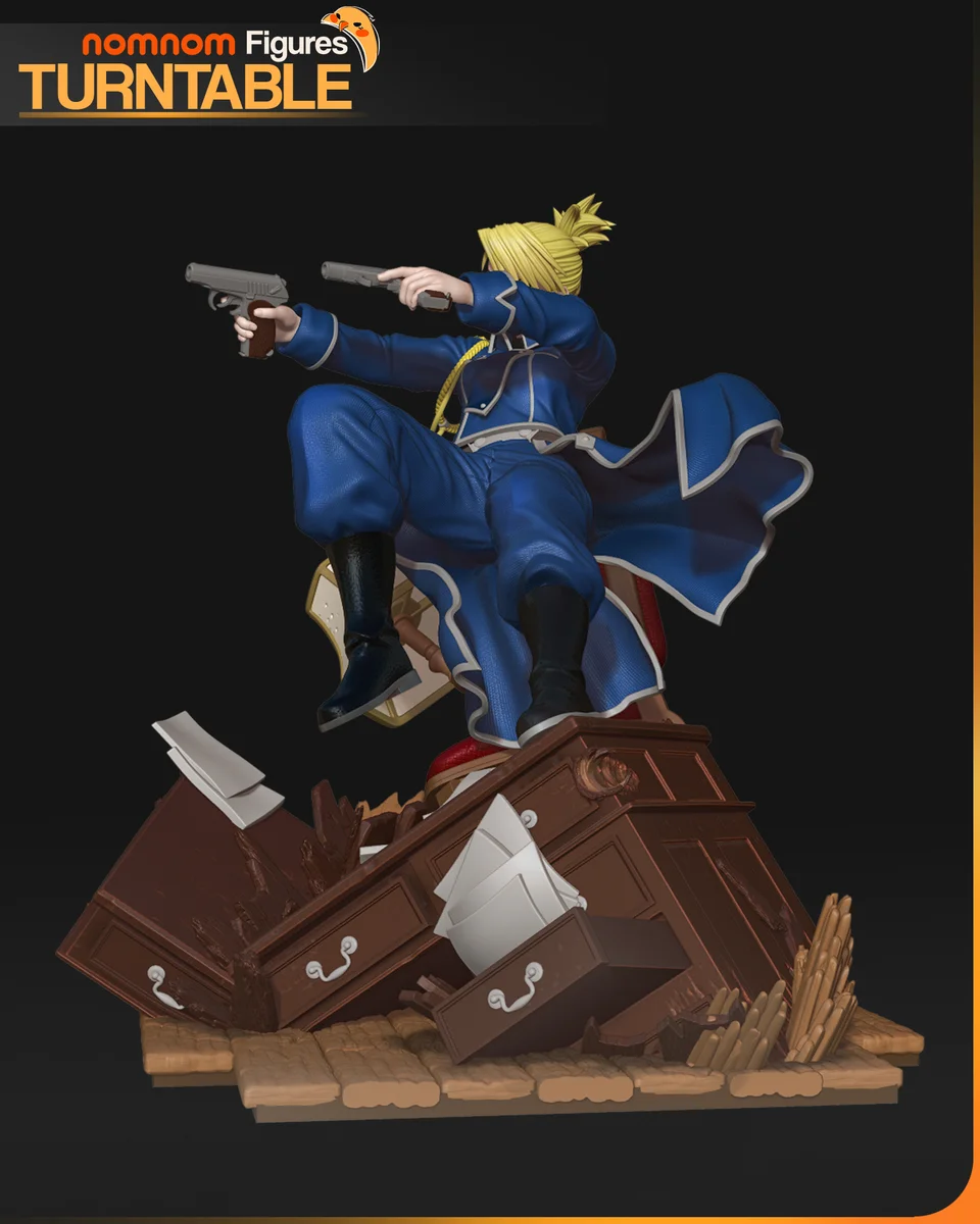 Riza Hawkeye | Fan Art | 3D Printed Resin Model Garage Kit | *Un-Painted* | Nomnom 5