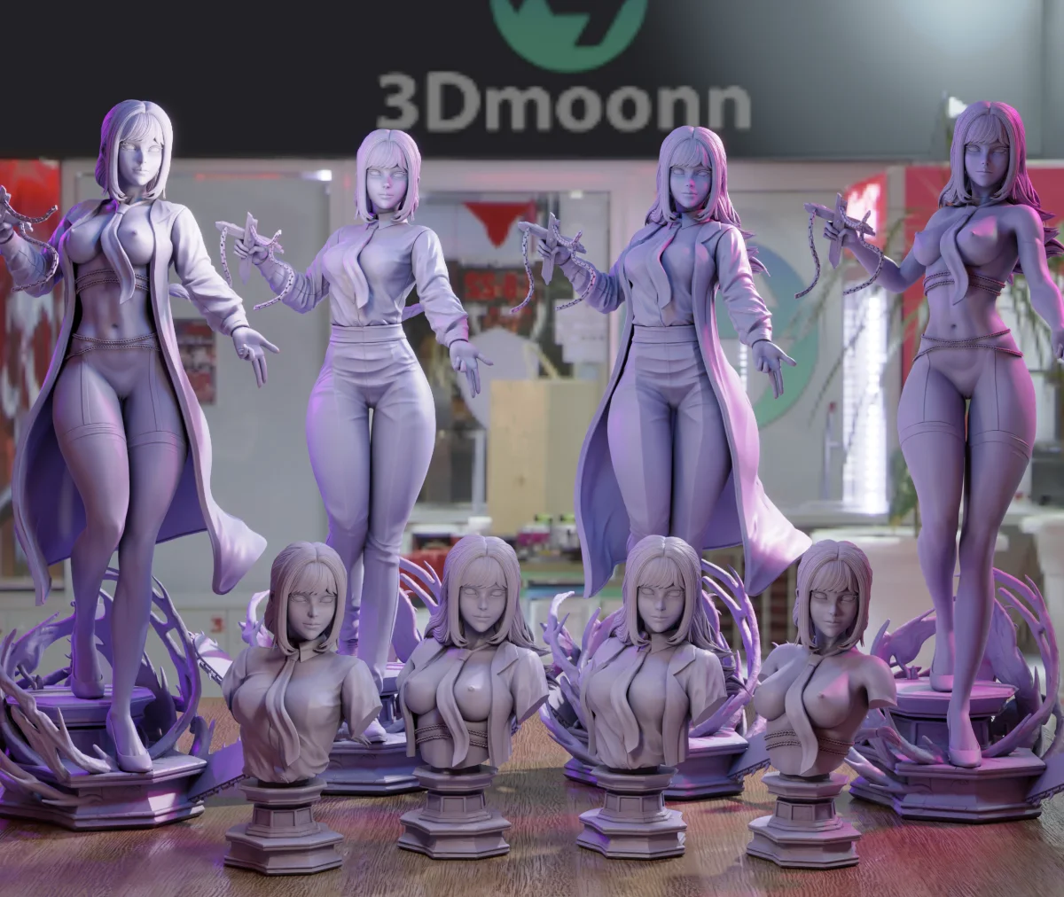 Makima | Fan Art | 3D Printed Resin Model Garage Kit | *Un-Painted* | 3DMoonn 10
