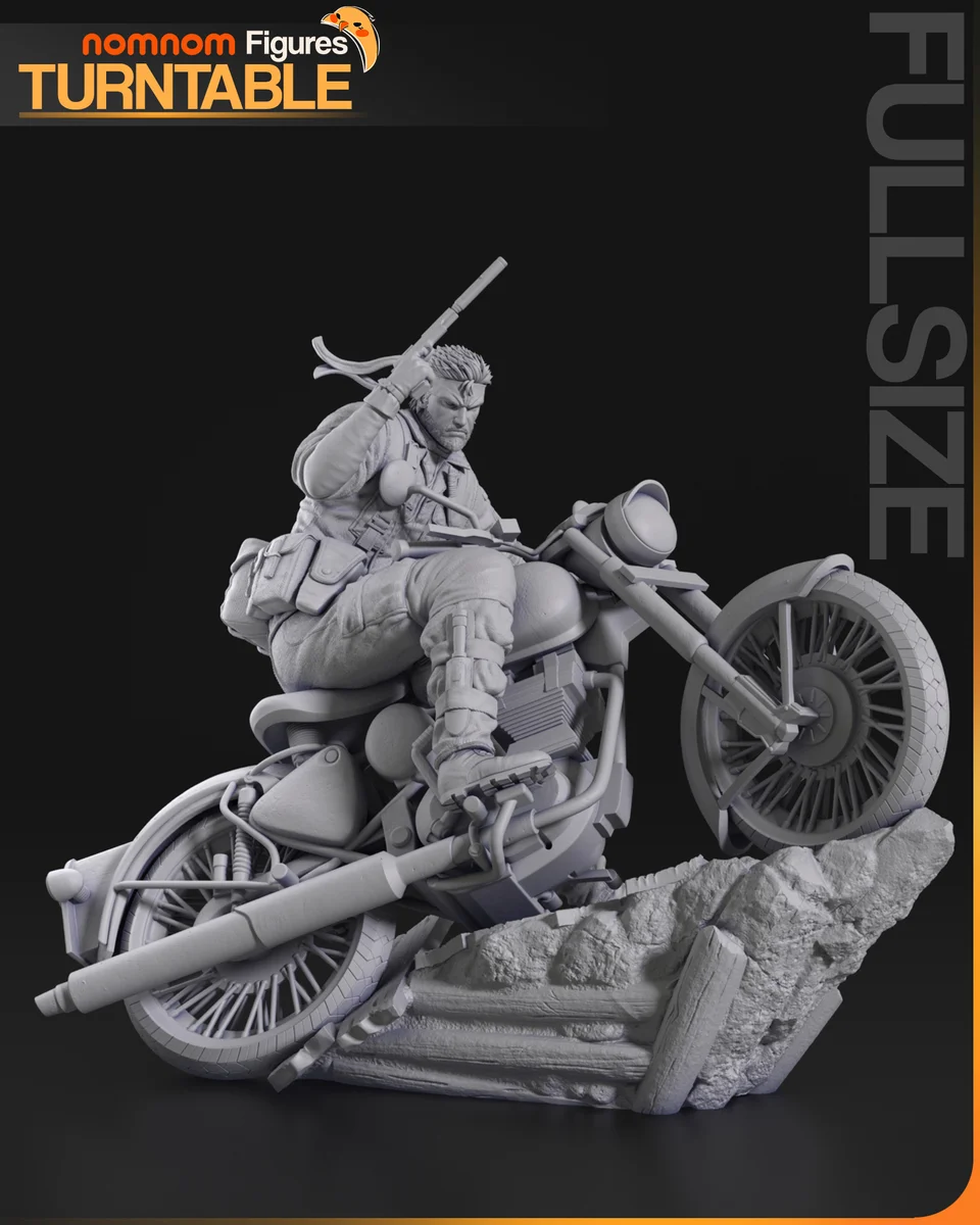 Snake | Fan Art | 3D Printed Resin Model Garage Kit | *Un-Painted* | Nomnom 9