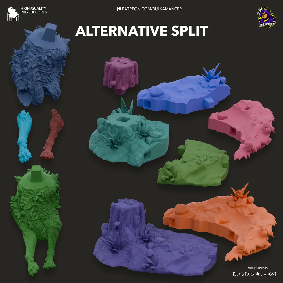 San | Fan Art | 3D Printed Resin Model Garage Kit | *Un-Painted* | Bulkamancer 7