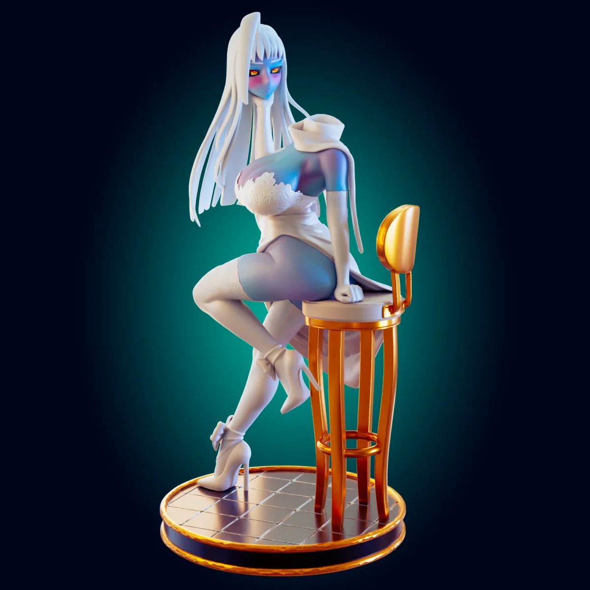 Reaper Girl | Fan Art | 3D Printed Resin Model Garage Kit | *Un-Painted* | Officer Rhu