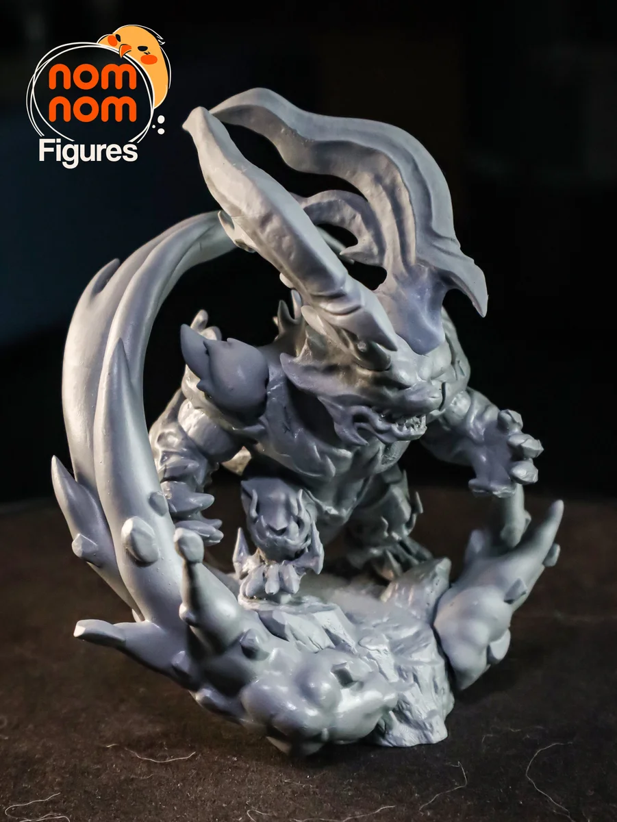 Chibi Ifrit | Fan Art | 3D Printed Resin Model Garage Kit | *Un-Painted* | Nomnom 10