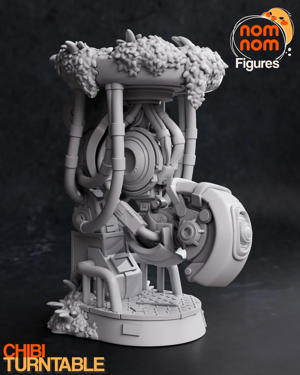 Chibi GlaDOS | Fan Art | 3D Printed Resin Model Garage Kit | *Un-Painted* | Nomnom 7