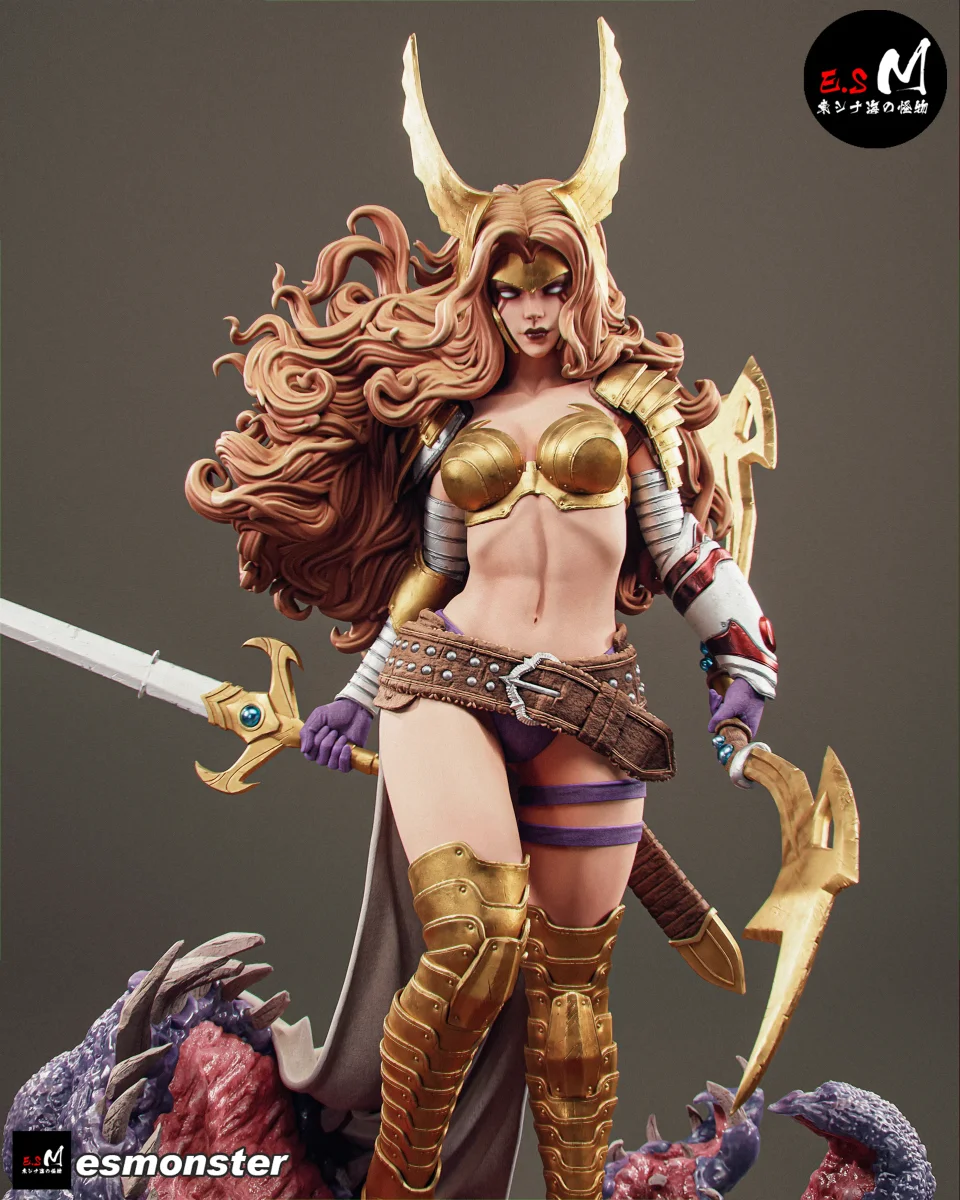 Angela | Fan Art | 3D Printed Resin Model Garage Kit | *Un-Painted* | ES Monster