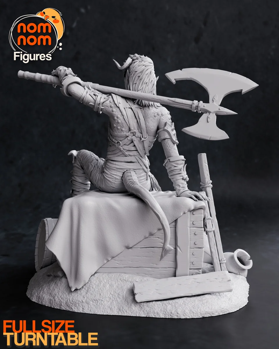 Karlach | Fan Art | 3D Printed Resin Model Garage Kit | *Un-Painted* | Nomnom 5