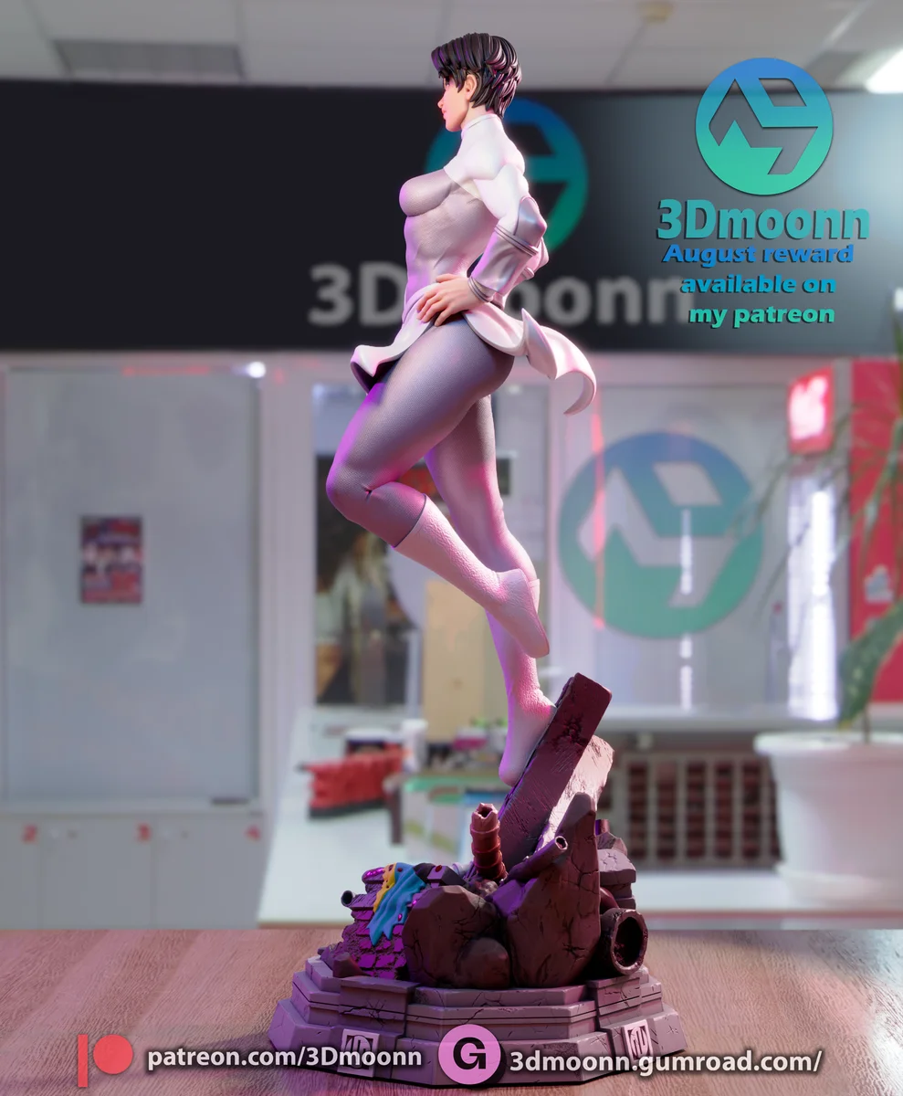 Anissa | Fan Art | 3D Printed Resin Model Garage Kit | *Un-Painted* | 3DMoonn 4