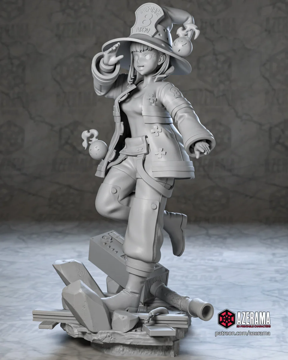 Maki | Fan Art | 3D Printed Resin Model Garage Kit | *Un-Painted* | Azerama 4