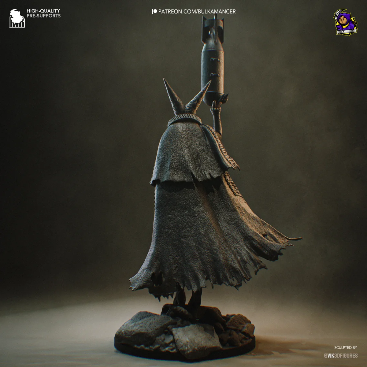 Artillery Witch | Fan Art | 3D Printed Resin Model Garage Kit | *Un-Painted* | Bulkamancer 3