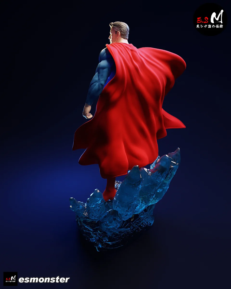 Superman | Fan Art | 3D Printed Resin Model Garage Kit | *Un-Painted* | ES Monster 4