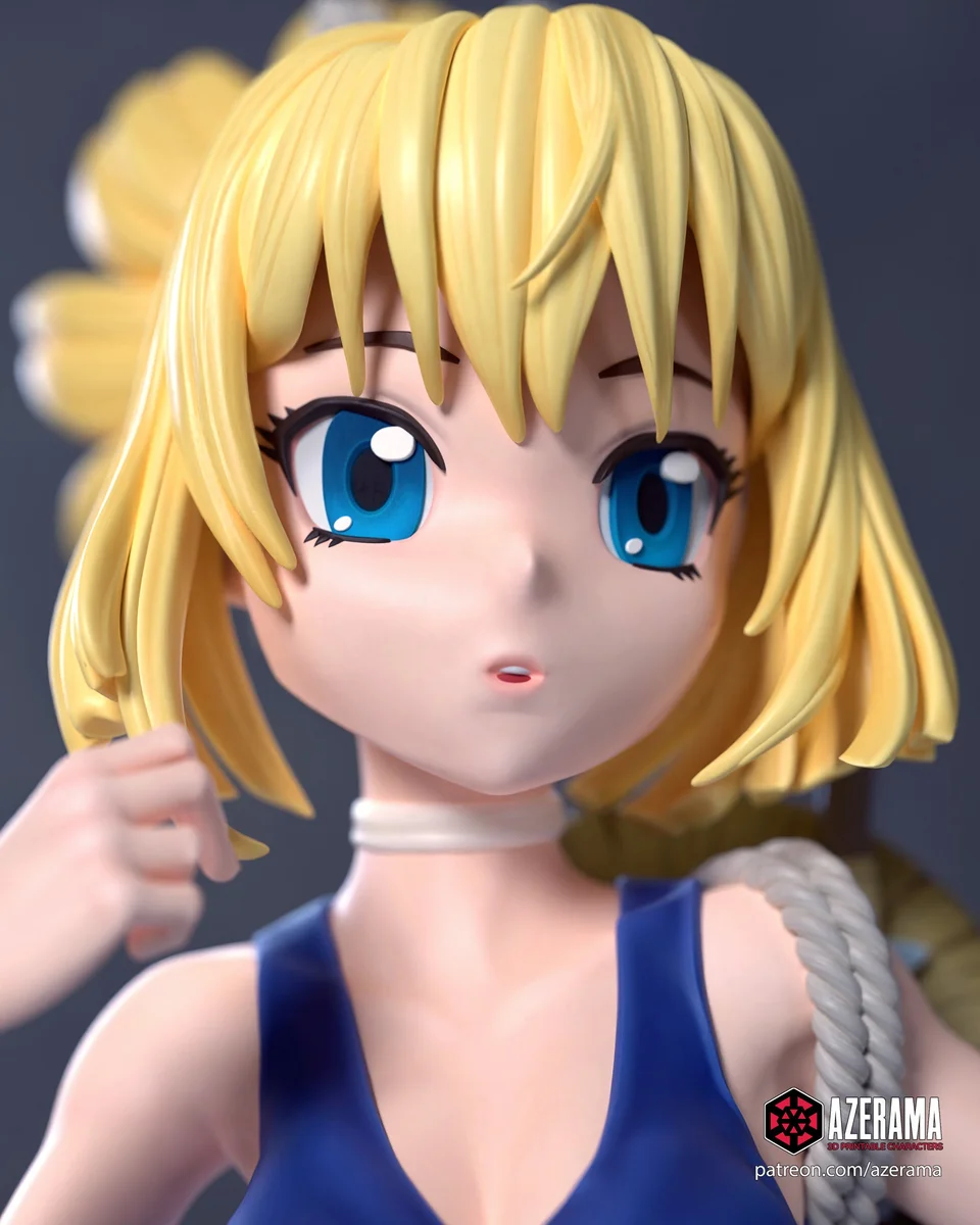 Kohaku | Fan Art | 3D Printed Resin Model Garage Kit | *Un-Painted* | Azerama 3