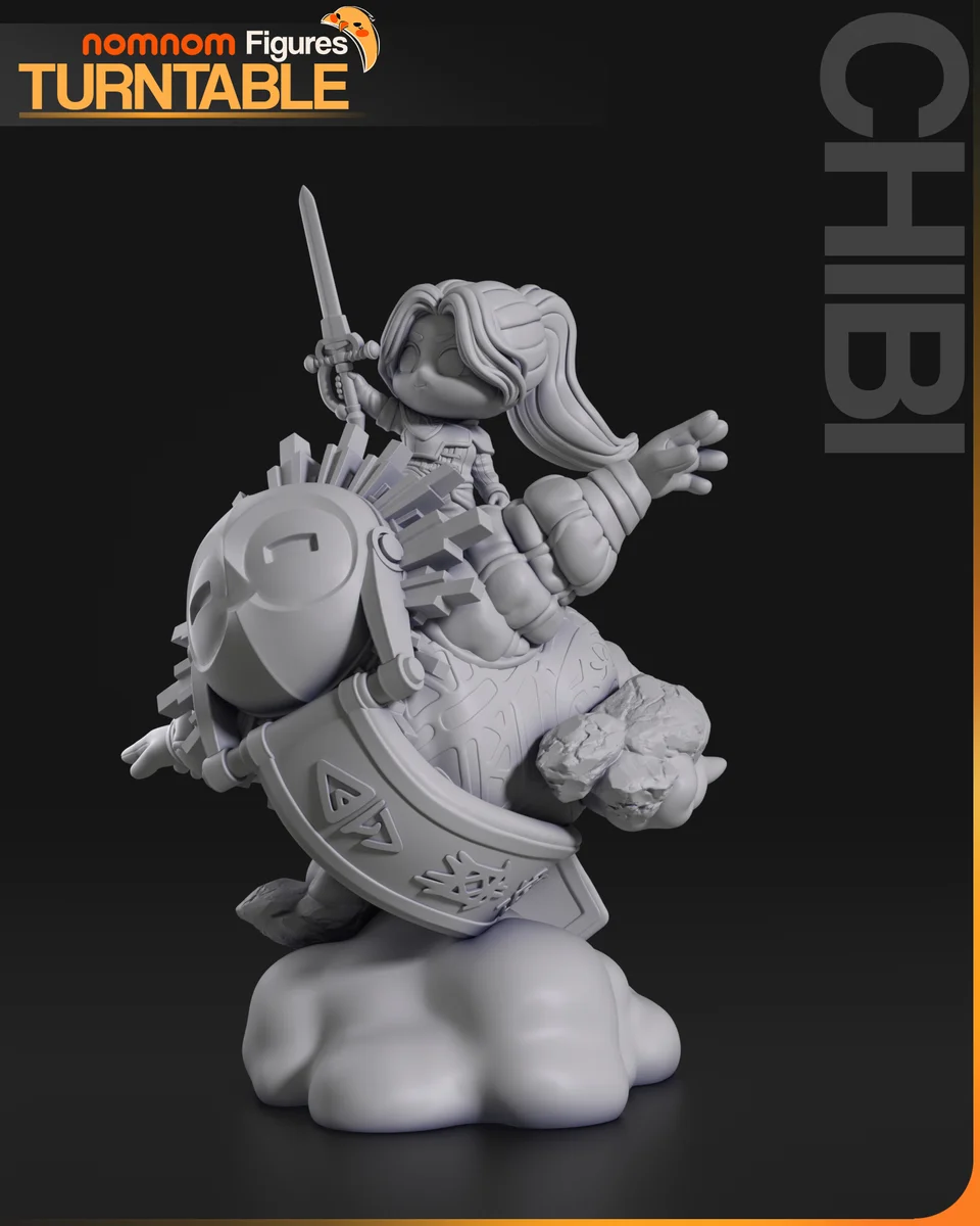 Chibi Esquie | Fan Art | 3D Printed Resin Model Garage Kit | *Un-Painted* | Nomnom 9