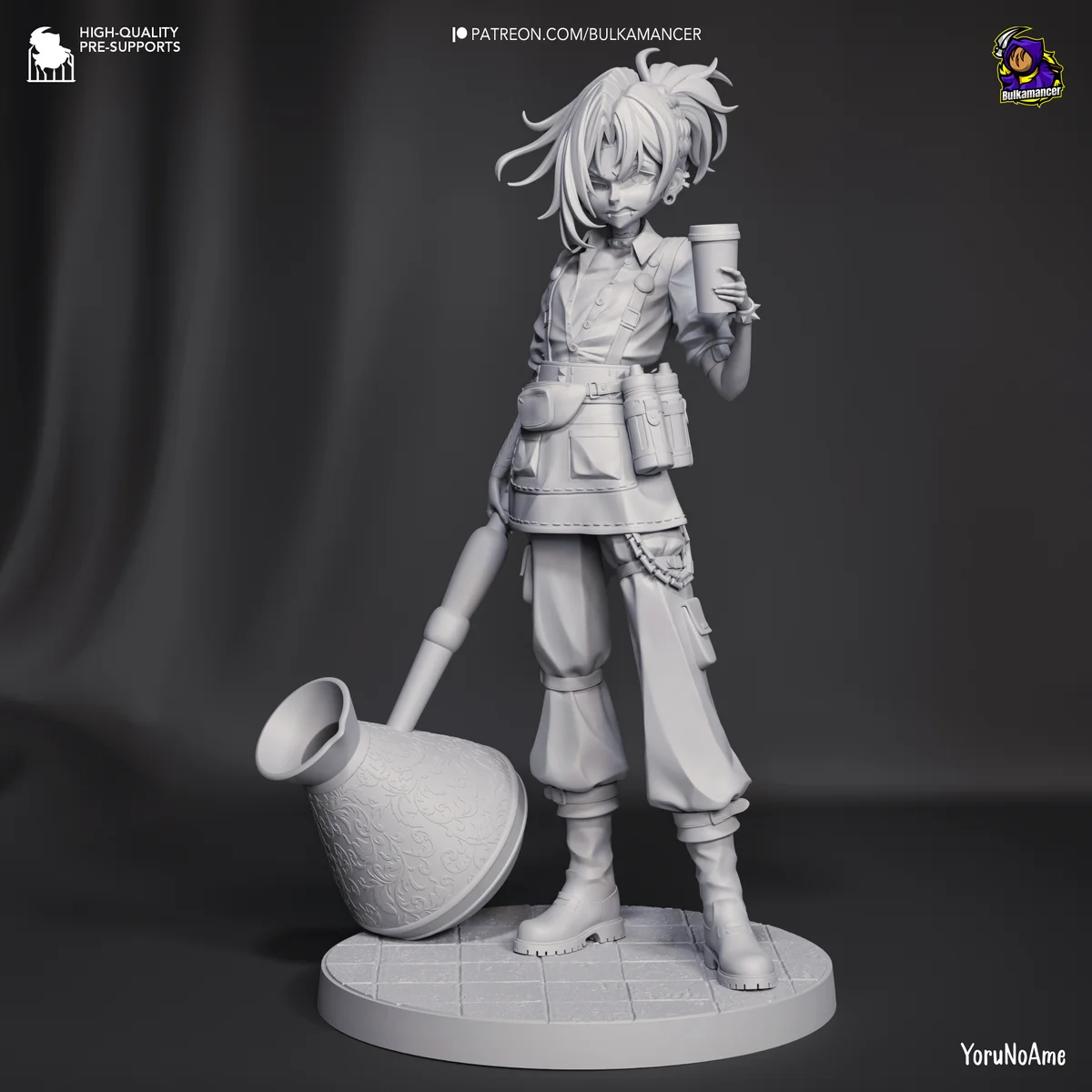 Mokka | Fan Art | 3D Printed Resin Model Garage Kit | *Un-Painted* | Bulkamancer 9